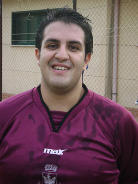 Il portiere del l'Akron Savoca - Ernesto Sigillo.