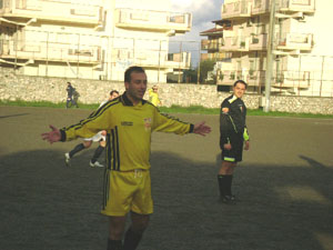 Il giocatore del S. Alessio - Pippo Mangiò