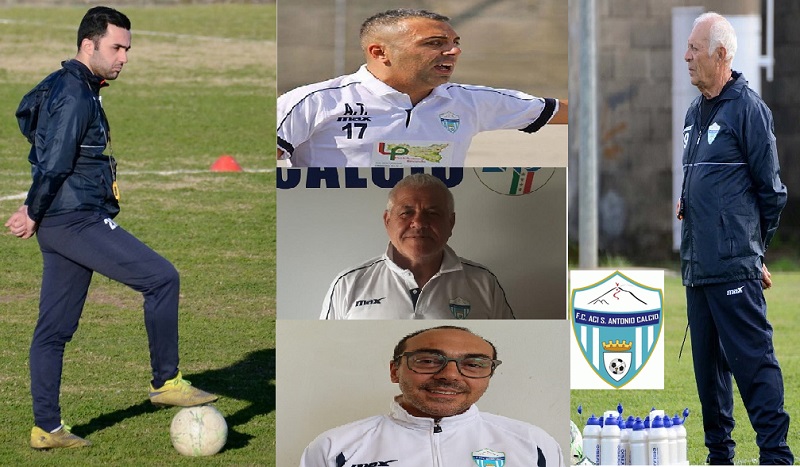 Aci S. Antonio - Staff tecnico torrisi, massimino, sorbello, trovato, calzone