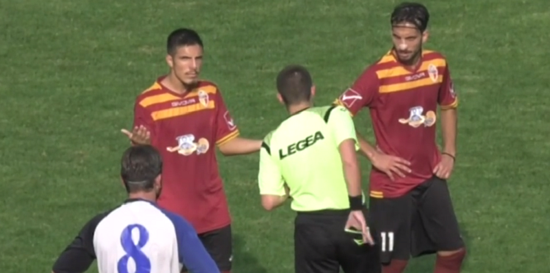 Jonica Fc - espulsione Esposito a Ragusa