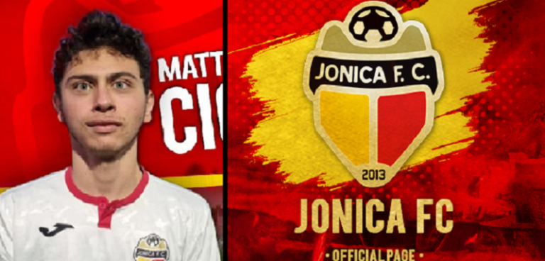 Jonica Fc 21-22 il difensore Mattia Cicala