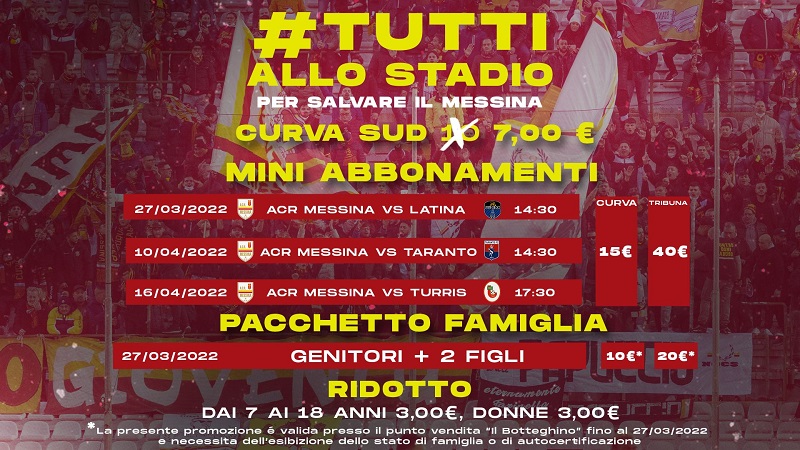 Messina - Tutti allo Stadio
