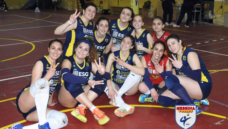 Messina Volley 21-22 esulta a fine gara