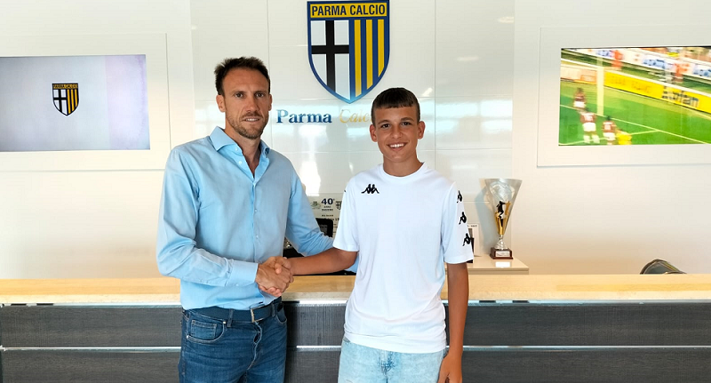 Settore Giovanile - Gioele Morabito con Mattia Notari (Resp. settore giovanile Parma)