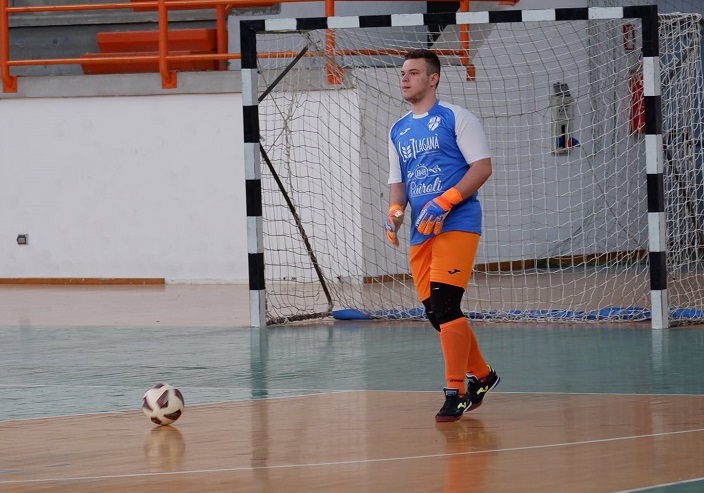 Il portiere Manuel Colucci in azione (PGS LUCE MESSINA)