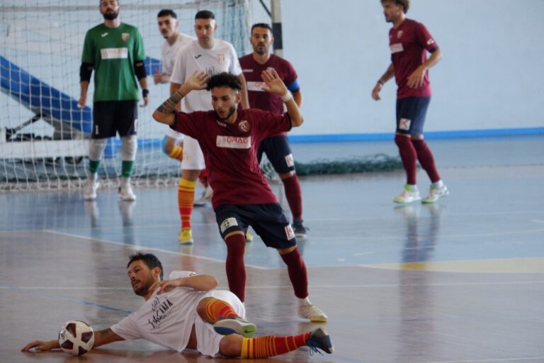 Fase di gioco partita MESSINA FUTSAL-DRAGO ACIREALE