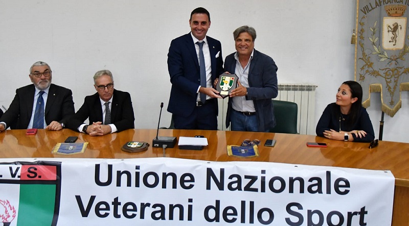Il presidente Unvs Messina Andrea Argento e il sindaco di Villafranca Giuseppe Cavallaro