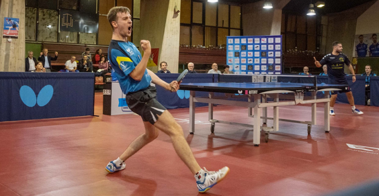 Top Spin 22-23 - L'esultanza di Leonardo Mutti (foto di Vincenzo Nicita Mauro)