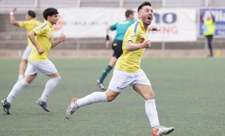 Città di Taormina-Modica - L'esultanza di Gallardo