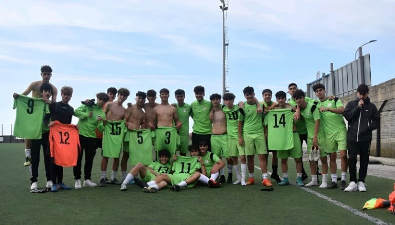 La gioia dei ragazzi dell'Under 17 della JUNIOR SPORT LAB