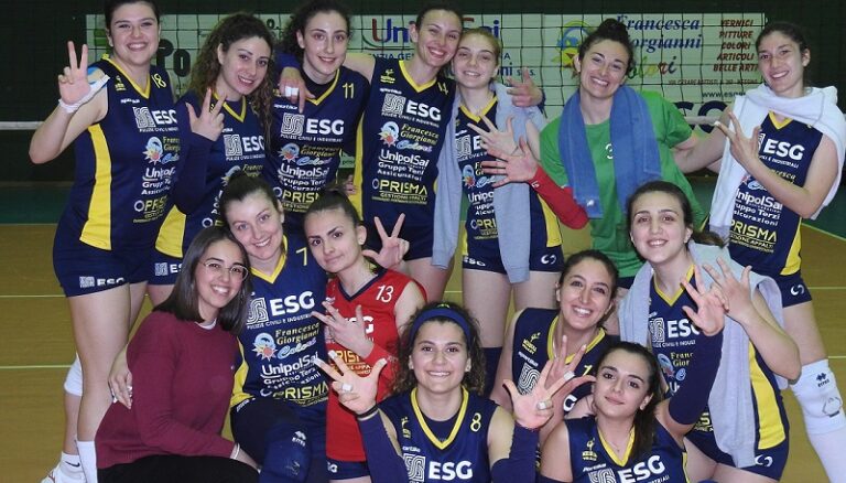 Le ragazze del Messina Volley a fine gara