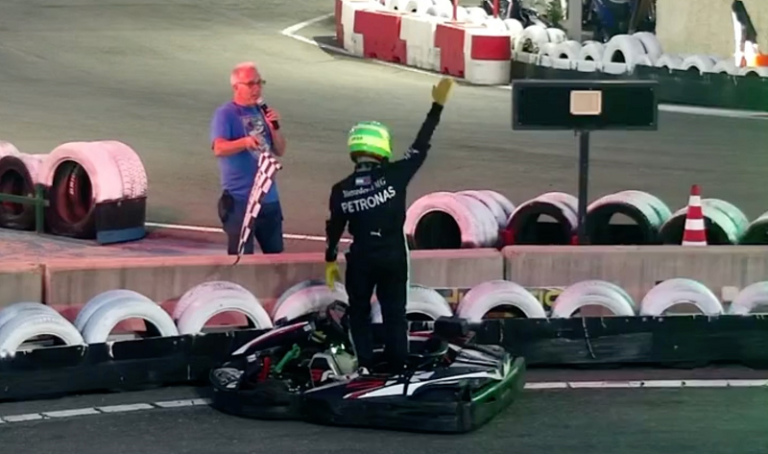 Kart Messina - Esultanza Fabrizio Anello (foto di Filippo Ciavorella)