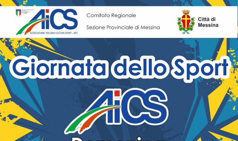 Locandina GIORNATA DELLO SPORT__ AICS MESSINA