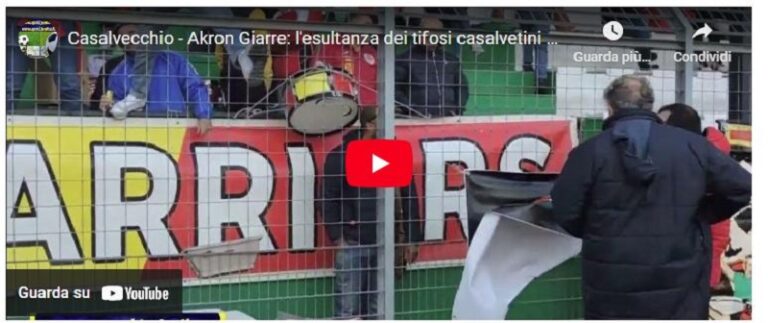 Casalvecchio - tifoseria vs akron
