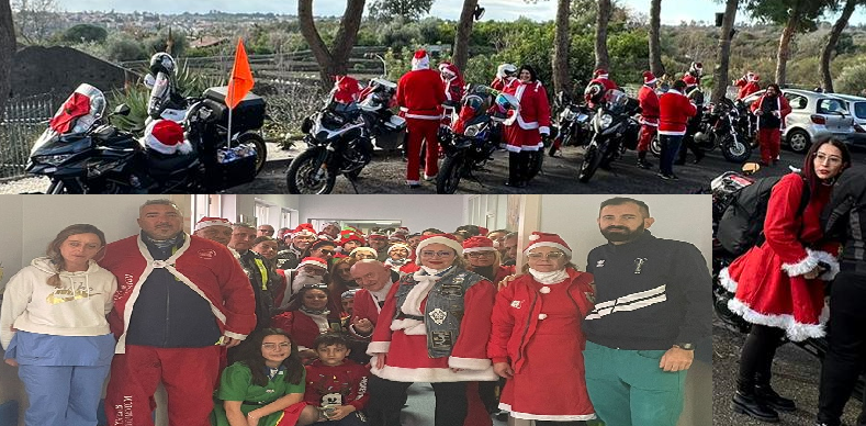 Natale in moto 2023 motoclub Centauromenium si