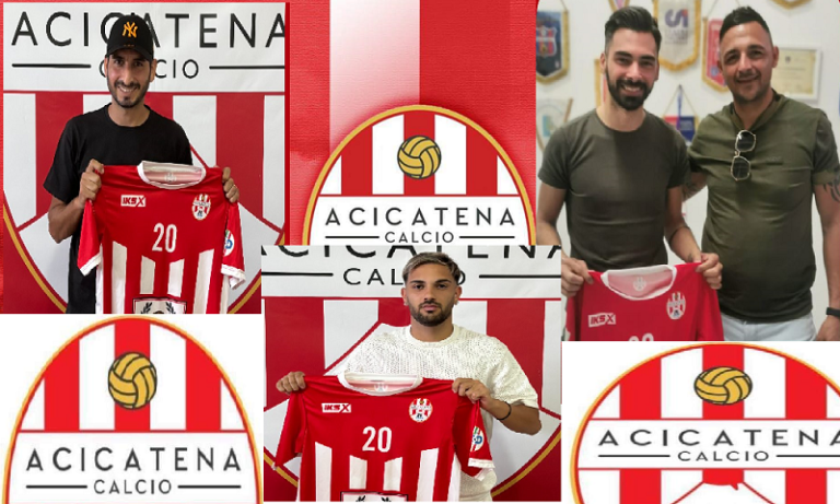 Acicatena Calcio 24-25 - Pietro Palazzolo, Salvo Strano e Marco Maesano