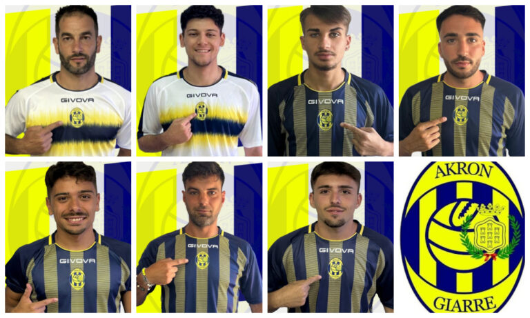 Akron Giarre 2024-25 - Cisterna, Tomaselli, Pennisi, Lopez,Barbagallo, Pappalardo, Cucuccio