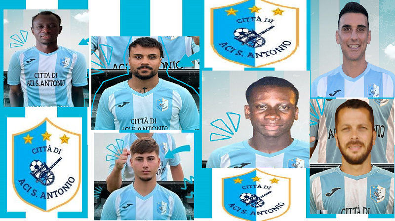 Città Aci S. Antonio 24-25 -Diouf, Maccarrone, Nicotra, alì, D'Emanuele, Ten Lopez