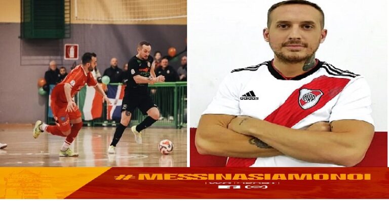 Il centrale argentino Emiliano Baloira in azione (MESSINA FUTSAL)