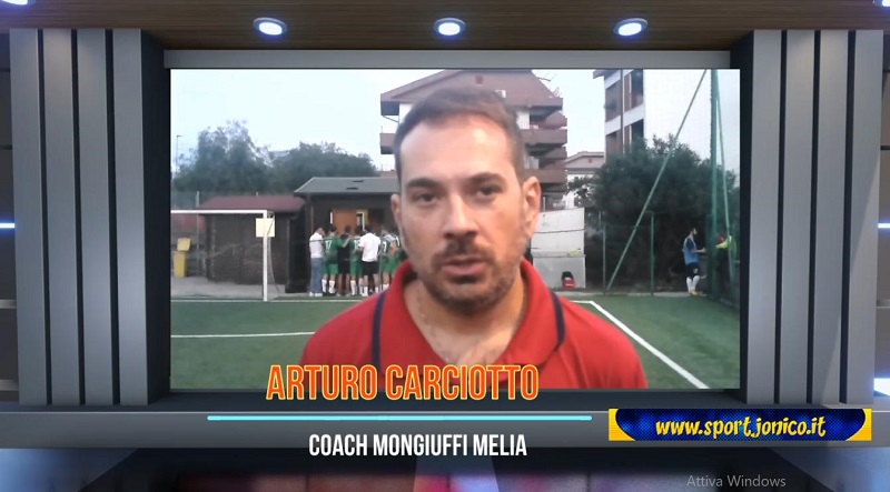 Mongiuffi Melia 24-25 vs villafranca mister Carciotto