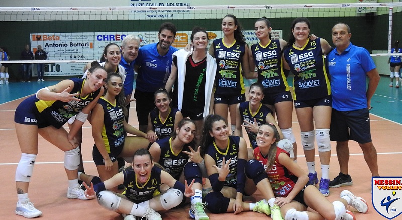 Il Messina Volley a fine gara