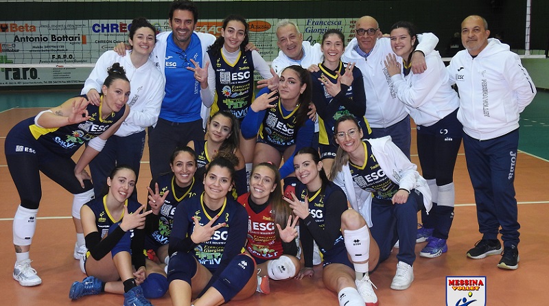 Il Messina Volley a fine gara