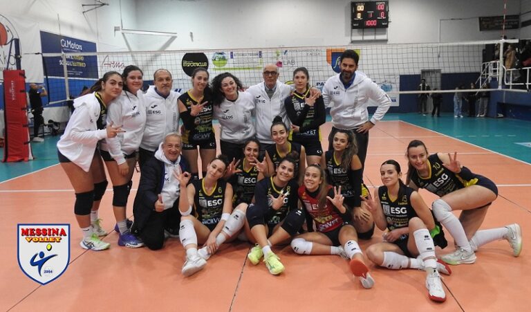 Il Messina Volley a fine gara
