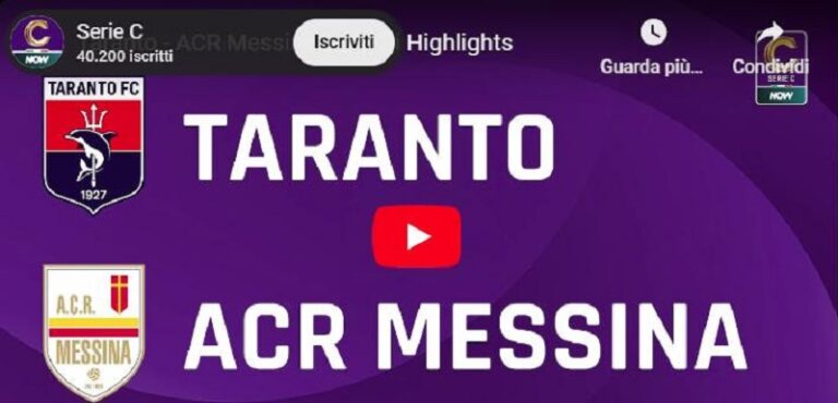 Messina 24-25 vs Taranto