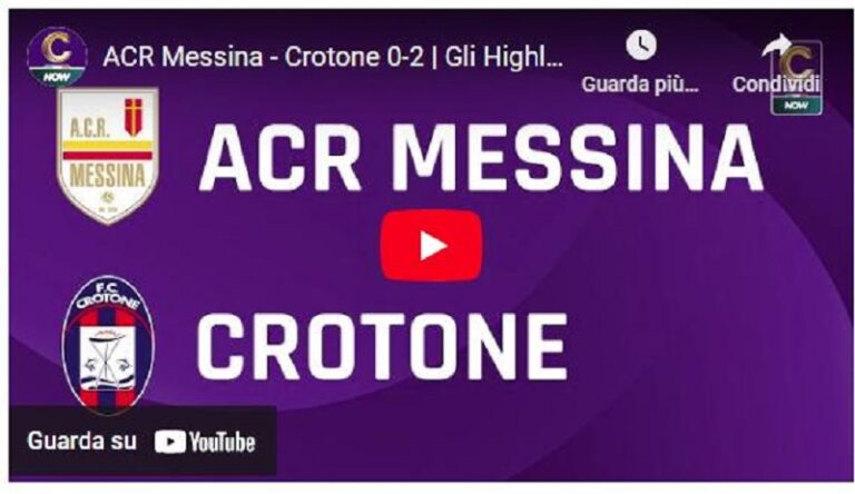 Messina - Crotone i gol