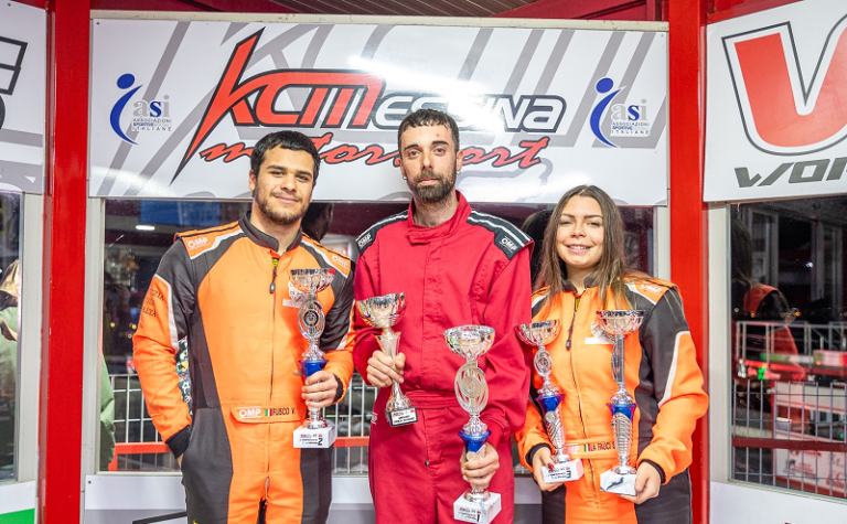kART mESSINA Podio F1 Gara2 Sprint (foto di Salvatore Bonfiglio)