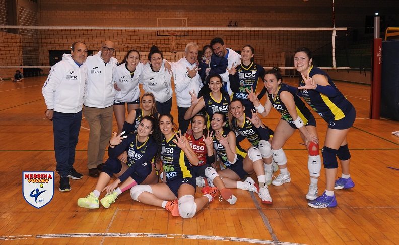 Il Messina Volley a fine gara