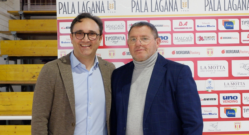 Messina Futsal - Il presidente Caratozzolo con il direttore generale Alessandro