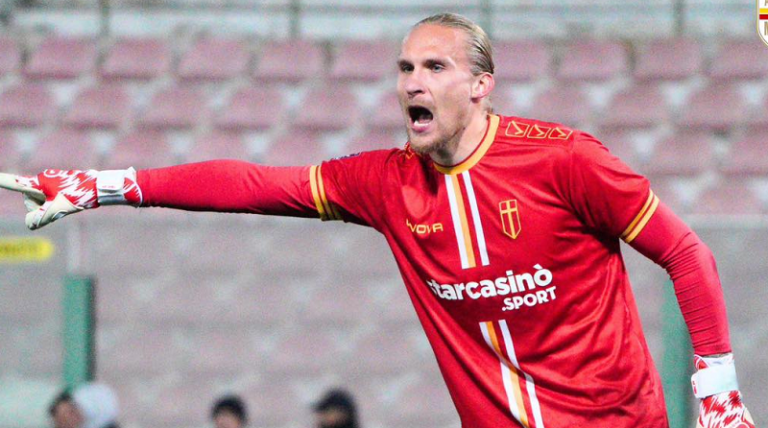 Messina vs Picerno - il portiere Krapikas