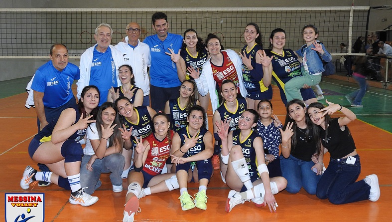 Il Messina Volley a fine gara