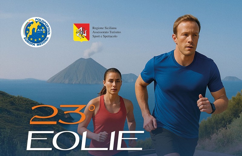 Locandina GIRO PODISTICO A TAPPE ISOLE EOLIE 2025
