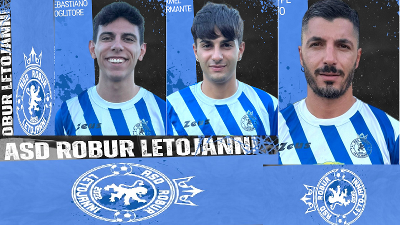 Robur Letojanni 25-26 - Sebastiano Coglitore, Charmel Informante e Giuseppe Restifo