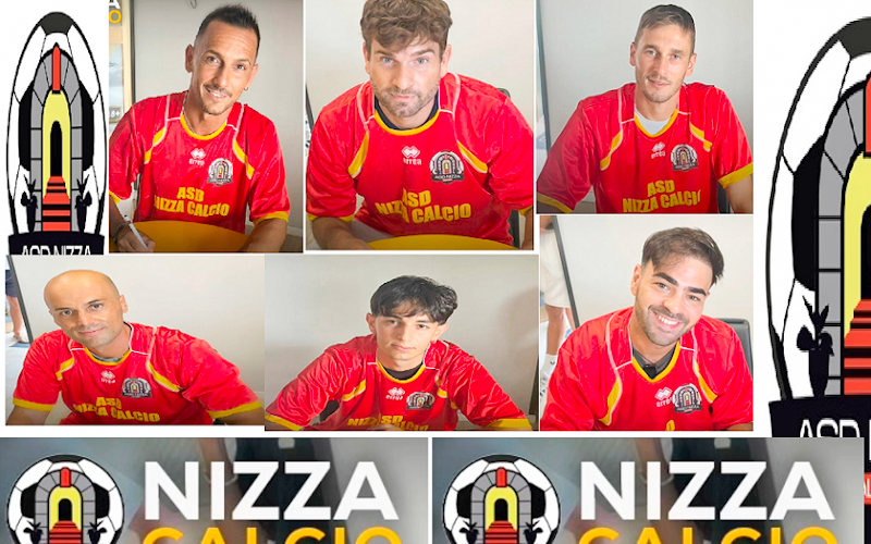 Nizza Calcio . Amico, Spadaro, Scarcella, Mazzaglia, Cintorrino e Sterrantino_edited