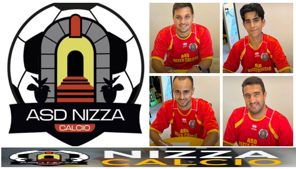 Nizza Calcio - Agatino Sentineri, Samuele Maccarrone, Gabriele Briguglio eGiorgio Occhino