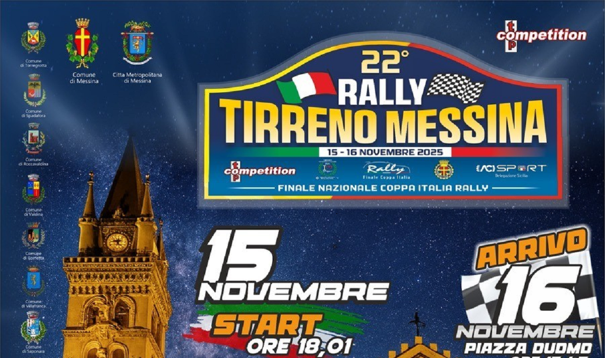 162 gli iscritti: tanta qualità al 22° Rally del Tirreno Messina ...