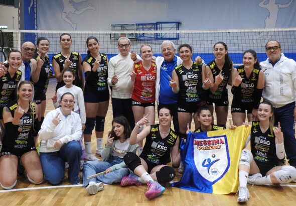 Il Messina Volley a fine gara