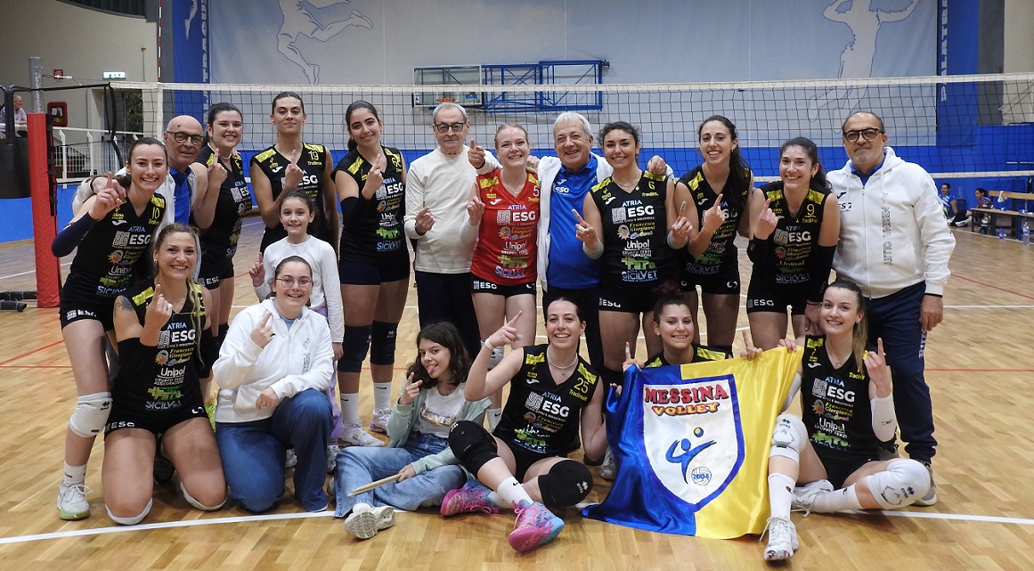 Il Messina Volley a fine gara