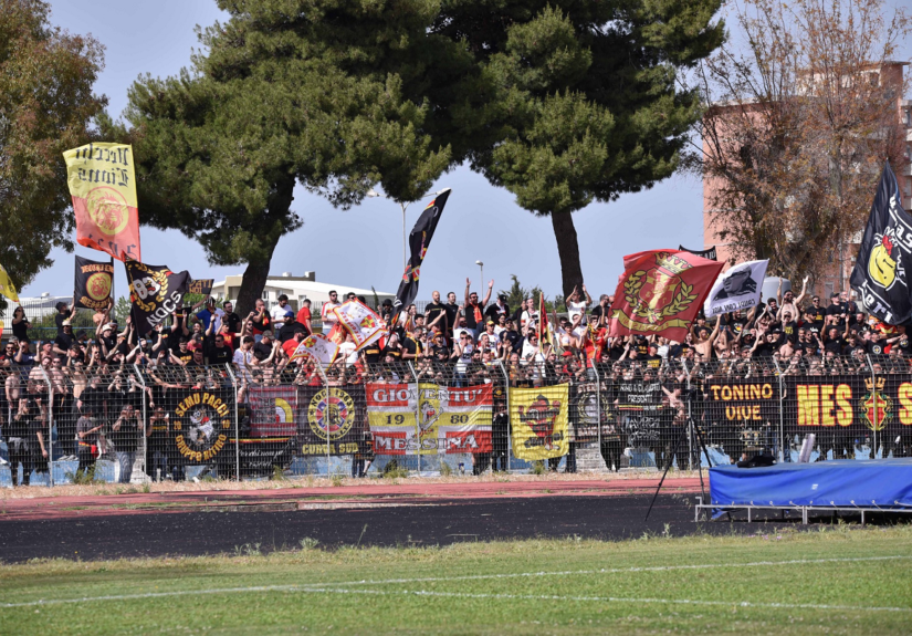 Messina 25-26 i tifosi a Ragusa