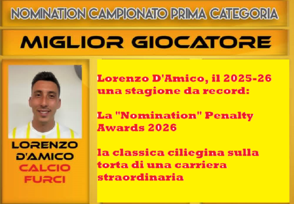 Calcio Furci - Lorenzo D'Amico nomination