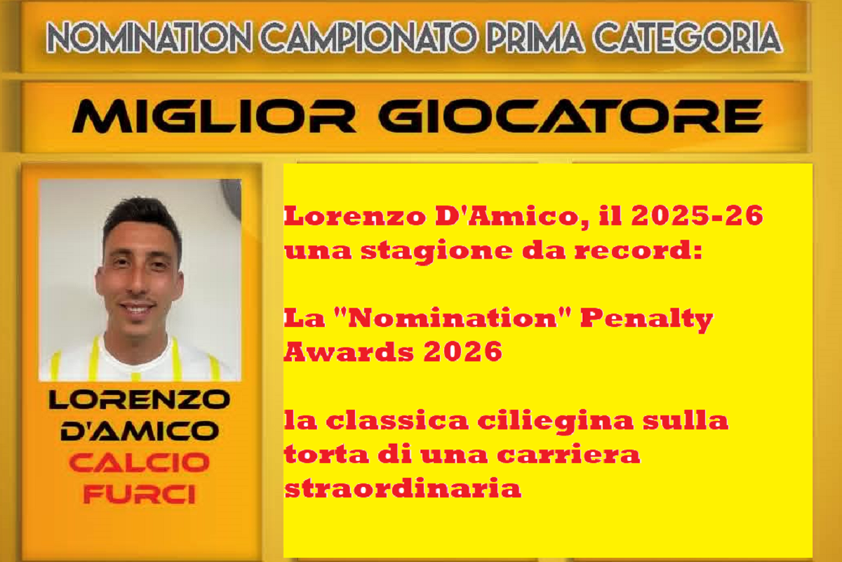 Calcio Furci - Lorenzo D'Amico nomination