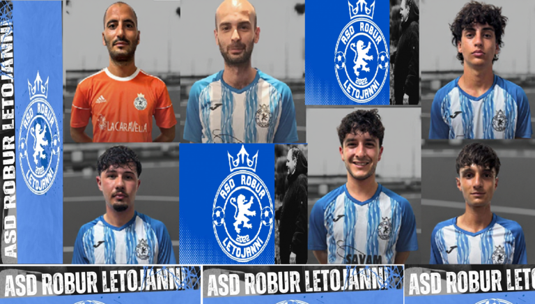 Robur Letojanni - Lo Turco, Franco, Neri, Puglisi, Spadaro e Mazzù