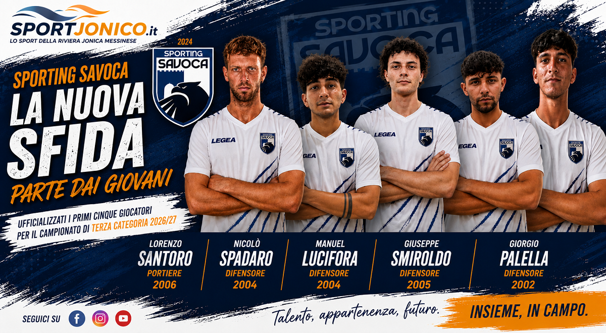 Sporting Savoca - Santoro, Spadaro, Lucifora, Smiroldo e Palella