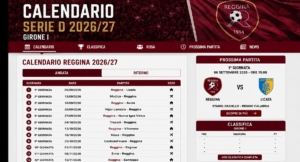 reggina - calendario 26-27