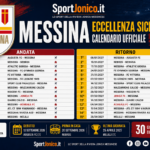 Messina - Eccellenza il calendario