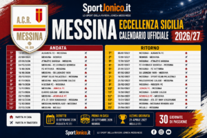 Messina - Eccellenza il calendario
