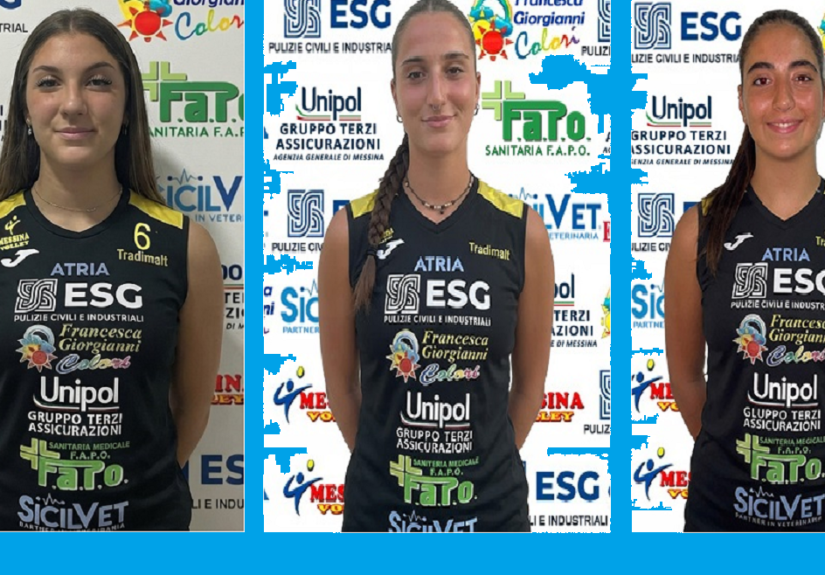 Messina Volley - F. Romeo, Radicella e De Luca